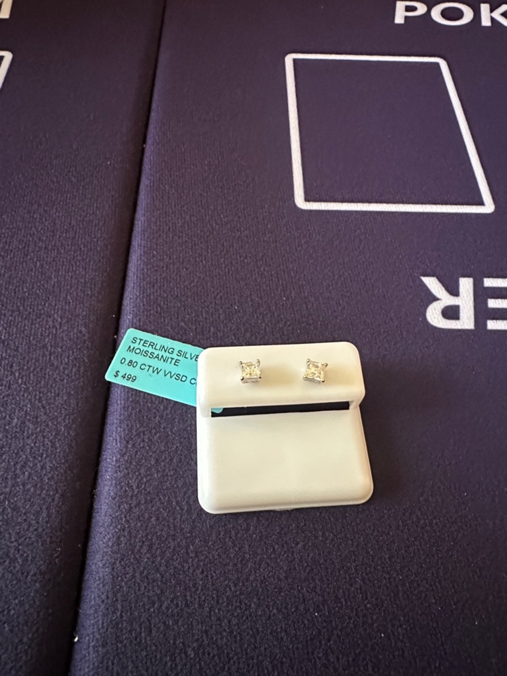 Sterling Silver Moissanite earrings